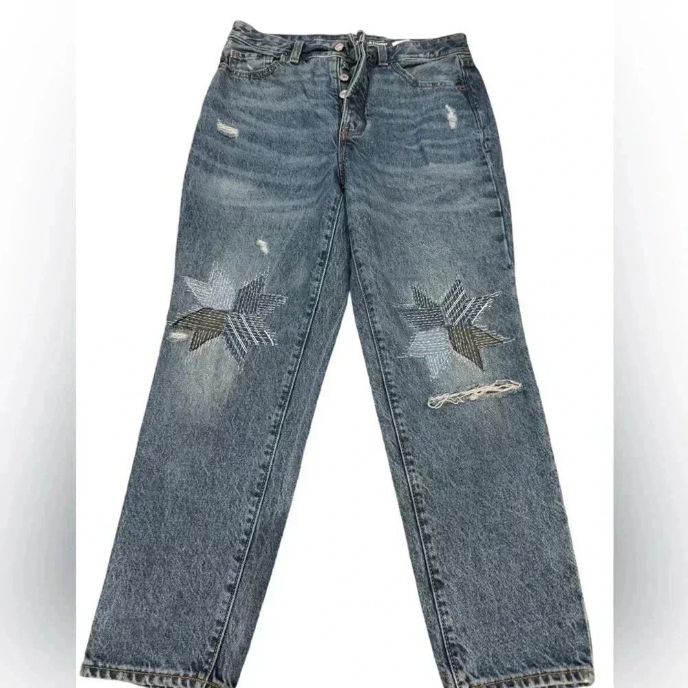 Old Navy High Rise Slouchy Straight Jeans -  6P